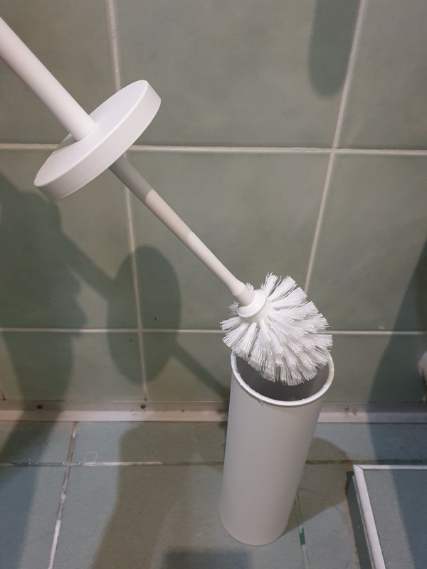 Toilet Cleaning Brush, white